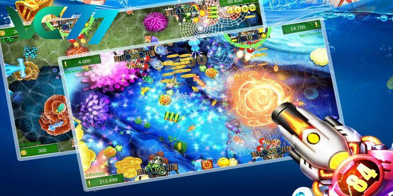 A variety of fish guns in the attractive game