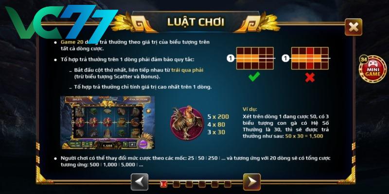 Discover the rules of the game Son Tinh Thuy Tinh VC77