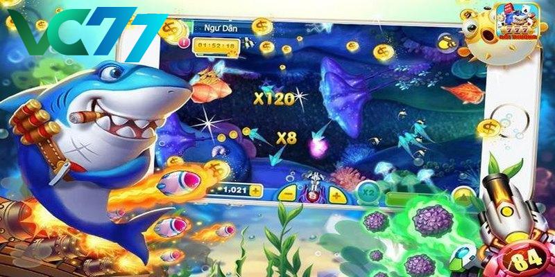 Many attractive Fish Shooting games at VC77